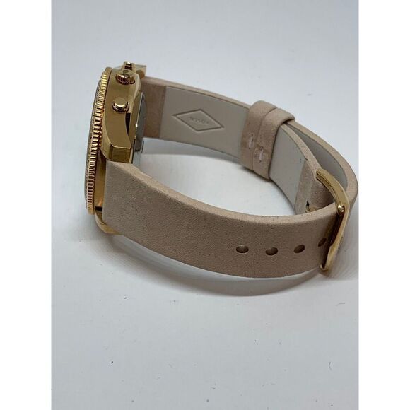 Fossil Q FTW5016 Unisex Blush Leather Analog White Dial Hybrid Smartwatch OJ170 - Picture 7 of 8